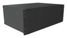 RACK MOUNT CABINET, 4U, ALUM, BLACK