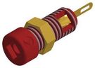 CONN, BANANA, SOCKET, 6A, SOLDER, RED