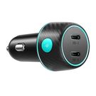 Car charger Joyroom CCN02, 2x USB-C PD 70W (black), Joyroom