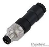 SENSOR CONN, M8, PLUG, 4POS, CABLE