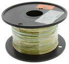 HOOK-UP WIRE, 24AWG, YEL/GRN, 305M, 300V