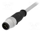 Plug; M12; PIN: 5; male; A code-DeviceNet / CANopen; 1.5m; straight HARTING