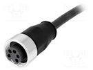 Plug; 7/8"; 1.5m; female; PIN: 5; straight; with lead HARTING