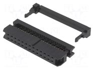 Connector: IDC; plug; female; PIN: 26; IDC; for ribbon cable; 2mm CONNFLY