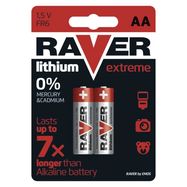 RAVER Lithium battery FR6 (AA), 2 pcs in blister, Raver