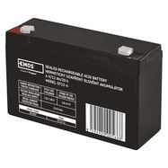 SLA battery 6V 12Ah faston 4,7 mm, EMOS