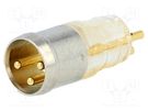 Connector: circular; male; PIN: 3; for molding,for cable; 3A; 60V CONEC