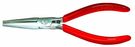 Flat nose pliers, 145 mm, long jaws, transparent insulation