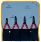 4-piece pliers set, burnished,  in a wallet