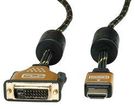 CABLE, DVI-D/HDMI A PLUG, 1M, BLACK