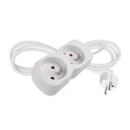 Extension Cord 1.4 m / 2 socket / white / PVC / 1 mm2, EMOS
