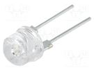 LED; 8mm; green; 140°; Front: convex; 8.4÷10.8V; No.of term: 2 OPTOSUPPLY