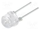 LED; 8mm; yellow; 140°; Front: convex; 5.7÷7.8V; No.of term: 2 OPTOSUPPLY
