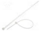 Cable tie; multi use; L: 195mm; W: 4.7mm; polyamide; 245N; natural HELLERMANNTYTON