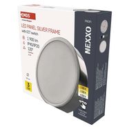 LED surface luminaire NEXXO, round, silver, 21W, with change CCT, EMOS