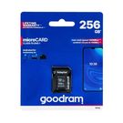 Memory card Goodram M1AA microSD 256GB 100MB/s UHS-I class 10 with adapter