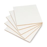 White HDF board - 3mm - 110x120mm - 5pcs.