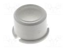 Button; round; white; Ø9.6mm; plastic; MEC1625006,MEC3FTH9 MEC