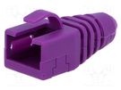 RJ45 plug boot; purple MH CONNECTORS