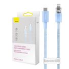 Fast Charging cable Baseus USB-C to Lightning  Explorer Series 1m, 20W (blue), Baseus