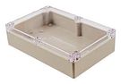 SMALL ENCLOSURE, ABS, BEIGE/CLEAR