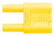CONN, BANANA, PLUG, 32A, YELLOW