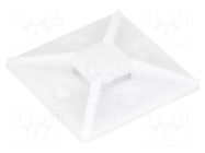 Holder; self-adhesive; polyamide; UL94V-2; natural; Ht: 7.5mm KSS WIRING