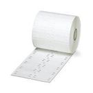 LABEL, POLYESTER, WHITE, 35MM X 15MM