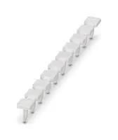 MARKER PIN STRIP, BLANK, 6.2MM, WHT, TB