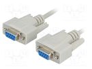 Cable; D-Sub 9pin socket,both sides; Len: 10m; connection 1: 1 BQ CABLE