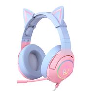 ONIKUMA K9 Pink and Blue Gaming Headphones, ONIKUMA