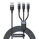 Cable USB Multi-Use Joyroom S-1T3018A18 3w1 / 3,5A / 2m  (black), Joyroom