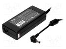 Power supply: switched-mode; 19.5VDC; 3.9A; 75W; for notebooks AKYGA