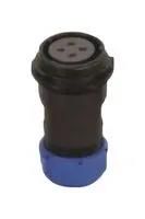 CIRCULAR CONNECTOR, 2POS, PLUG, SOLDER