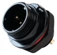 CIRCULAR CONNECTOR, 2POS, RCPT, SOLDER