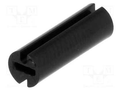 Spacer sleeve; LED; Øout: 4.5mm; ØLED: 3mm; L: 13.5mm; black; UL94V-2 FIX&FASTEN FIX-LEDH-13.5