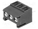 PCB terminal block; angled 90°; 3.5mm; ways: 3; on PCBs; 1mm2; 12A NINIGI