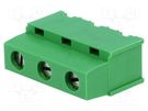 PCB terminal block; angled 90°; 7.5mm; ways: 3; on PCBs; terminal TE Connectivity