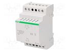 Power supply: switched-mode stabiliser; for DIN rail; 24VDC; 3A F&F