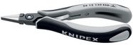 KNIPEX 34 12 130 ESD Precision Electronics Gripping Pliers ESD with multi-component handles burnished 130 mm