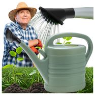5L Black Forest Garden Watering Can, Oval Plastic with Spout, EXTRALINK