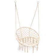 Black Forest Hammock, woven hanging chair 80x60cm ecru, EXTRALINK