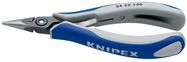 KNIPEX 34 22 130 Precision Electronics Gripping Pliers with multi-component handles burnished 130 mm
