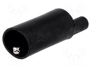 Crocodile clip; 10A; 60VDC; 30VAC; black; 4mm ELECTRO-PJP