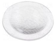 Self-adhesive foot; H: 2.16mm; natural; polyurethane; Dim: Ø7.95mm 3M