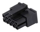 CONNECTOR HOUSING, 10POS, RCPT, 3MM