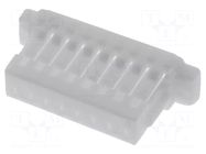Connector: wire-board; plug; female; 50V; PIN: 8; w/o contacts; 1mm JOINT TECH