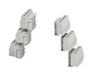6PC TERMINAL BLOCKS, 4POS, 2.5MM2, GREY