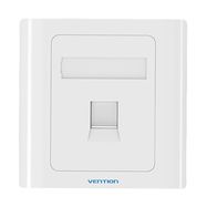 1-Port Keystone Wall Plate 86 Type Vention IFAW0 White, Vention