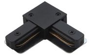 Connector for 1-phase track light rail angular (black)